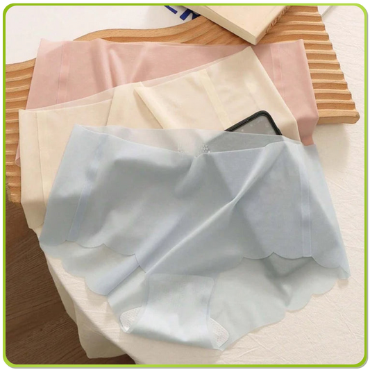 ButterSilk Invisible Hipster – Ice Silk Seamless Panties (4‑Pack Multicolour)