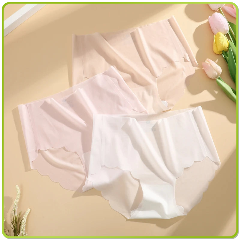 ButterSilk Invisible Hipster – Ice Silk Seamless Panties (4‑Pack Multicolour)