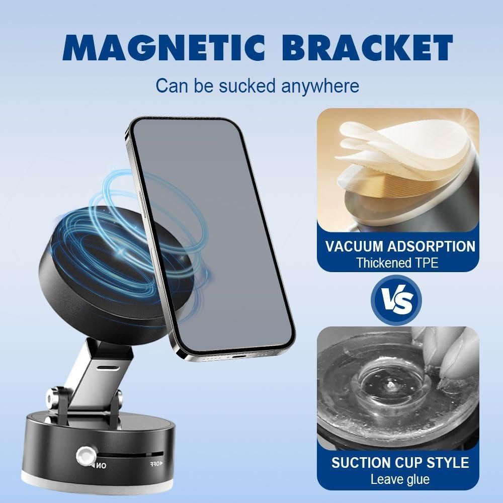 Vacuum Magnetic Suction Phone Holder | Must Have This