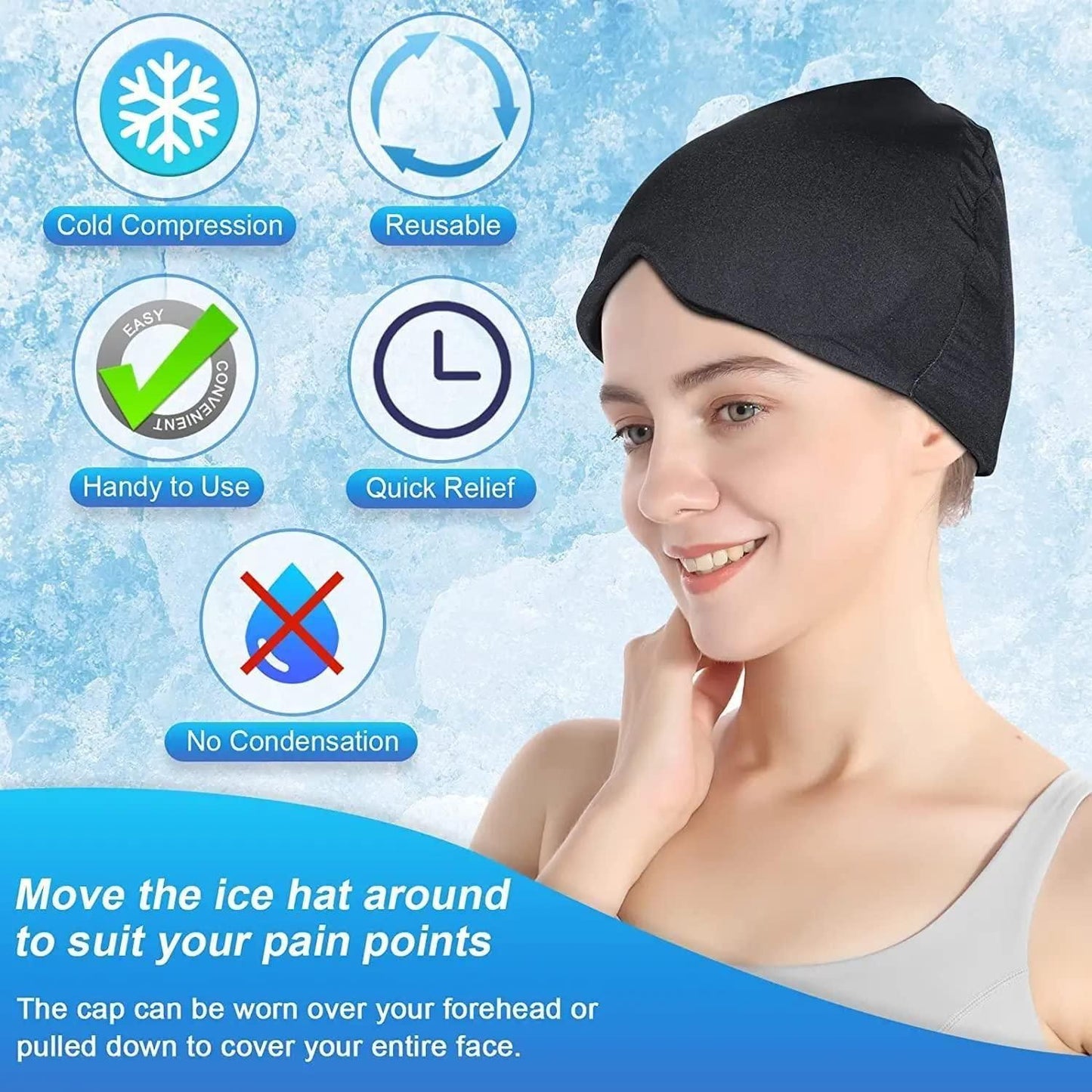 Migraine and Headache Relief Magic Cap