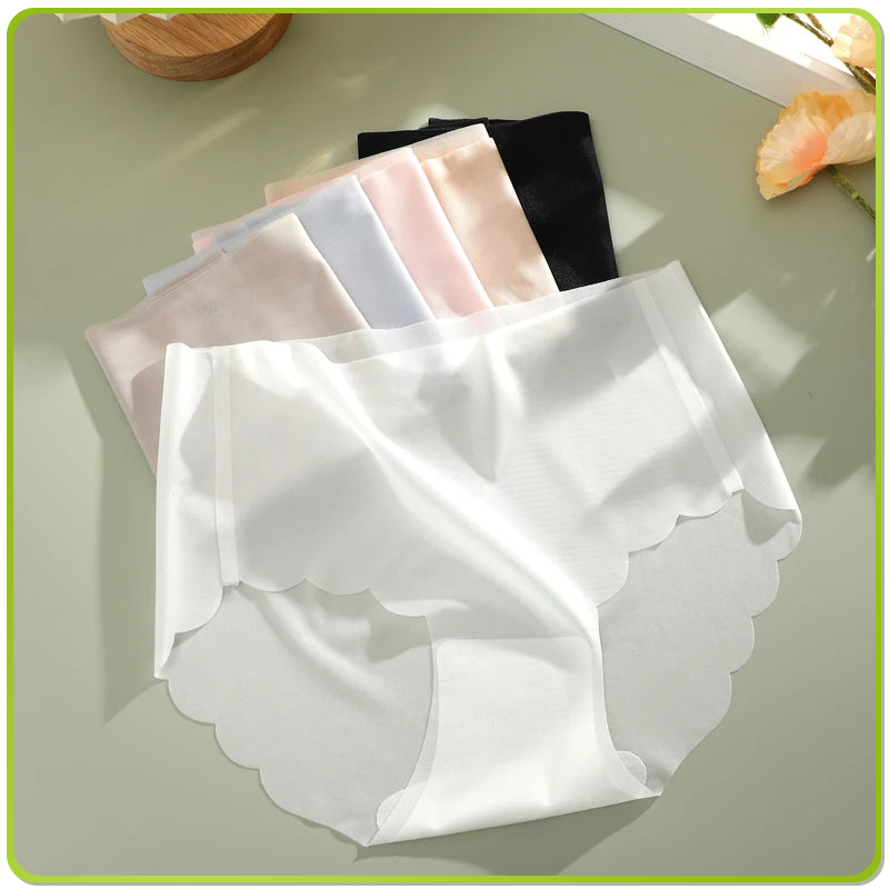 ButterSilk Invisible Hipster – Ice Silk Seamless Panties (4‑Pack Multicolour)